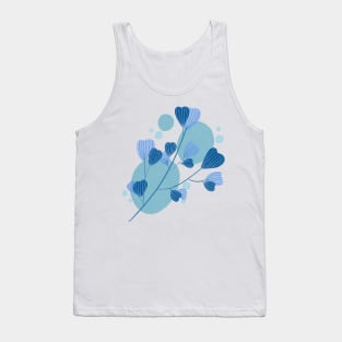 Blue plant Tank Top